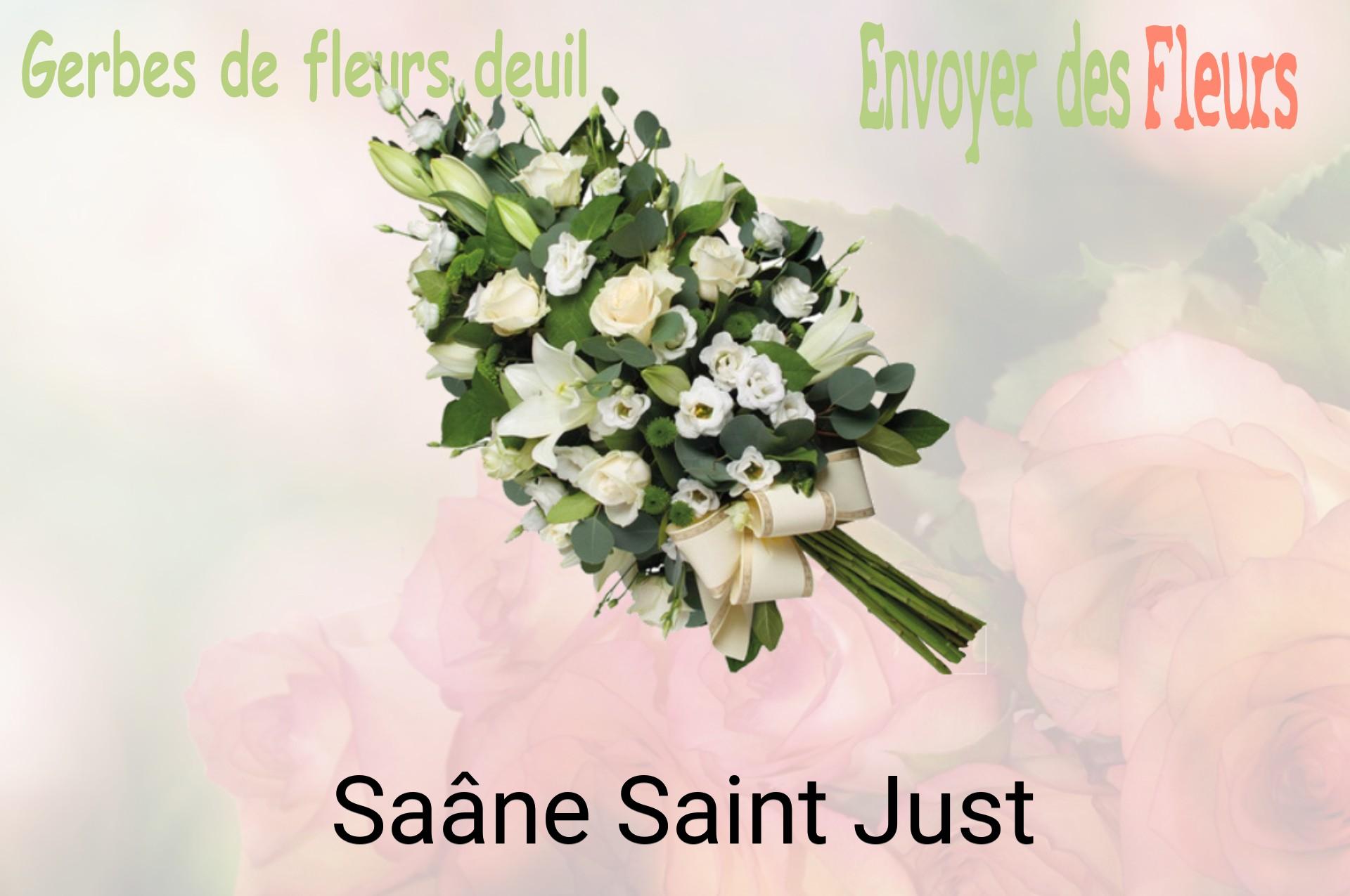 Gerbe de fleurs de deuil livrée à Saâne-Saint-Just